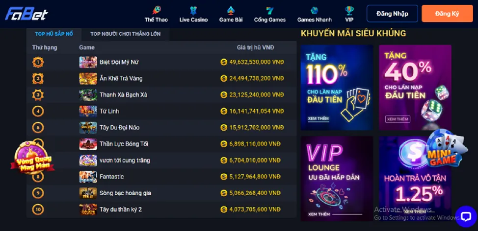 Các trò chơi đa dạng tại 78bet chính thức