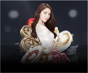 Bàn Baccarat trực tuyến với dealer và chip cược